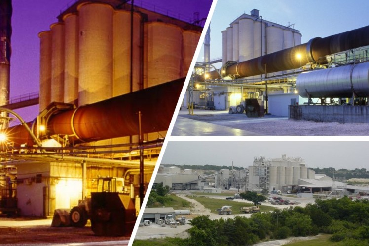 Lehigh White Cement plants in Waco and York, USA