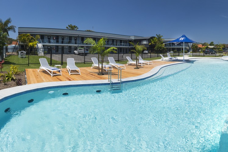 Motel Pool in Forster, NSW Australia, Pool Builder: Atlas Pools
