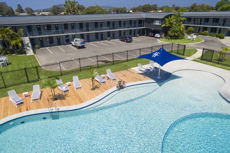 Motel Pool in Forster, NSW, Australia, Pool Builder: Atlas Pools