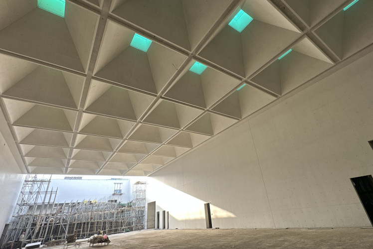 Coastal white concrete complex