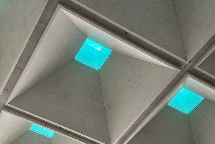 Coastal white concrete complex