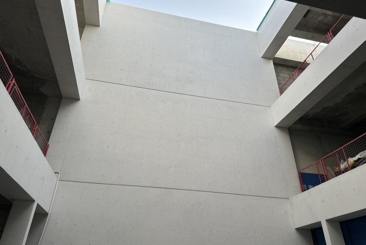 Coastal white concrete complex