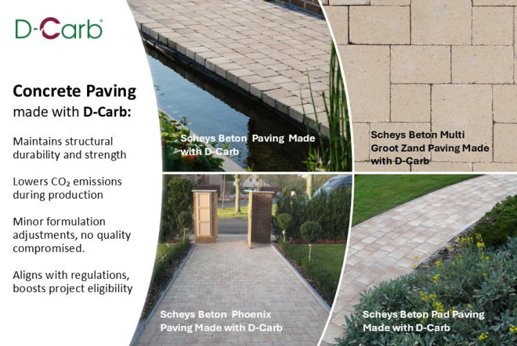 Precast Concrete Paving  Made with D-Carb
